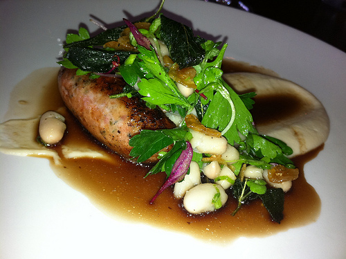 Confit chicken leg, puy lentils & chorizo - Clarences