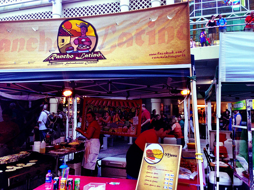 Latino stall at Twilight Markets