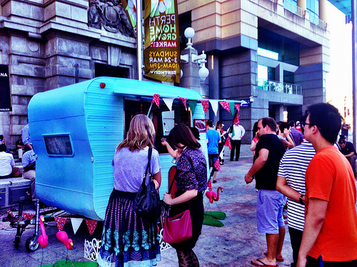 Ice-cream van at Twilight Markets