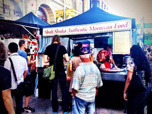 Moroccan stall at Twilight Markets