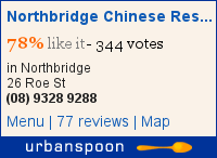 Northbridge Chinese on Urbanspoon