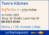 Tom's Kitchen on Urbanspoon