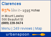 Clarence's Bar on Urbanspoon