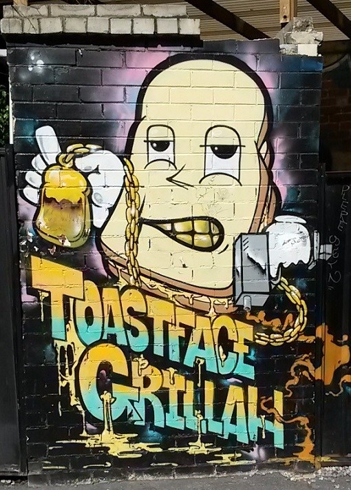 Perth food - toast face grillah external