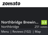 Northbridge Brewing Company Menu, Reviews, Photos, Location and Info - Zomato