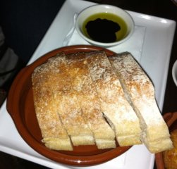 norcia bread, olive oil and balsamic @ Andaluz Bar & Tapas