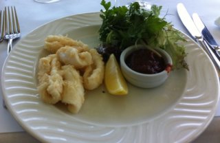 red herring's squid entree