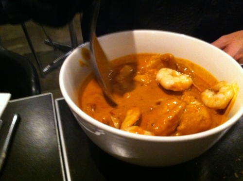 lemongrass fish prawns curry @ ria
