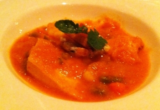 seafood bouillabaisse entree from The Gala