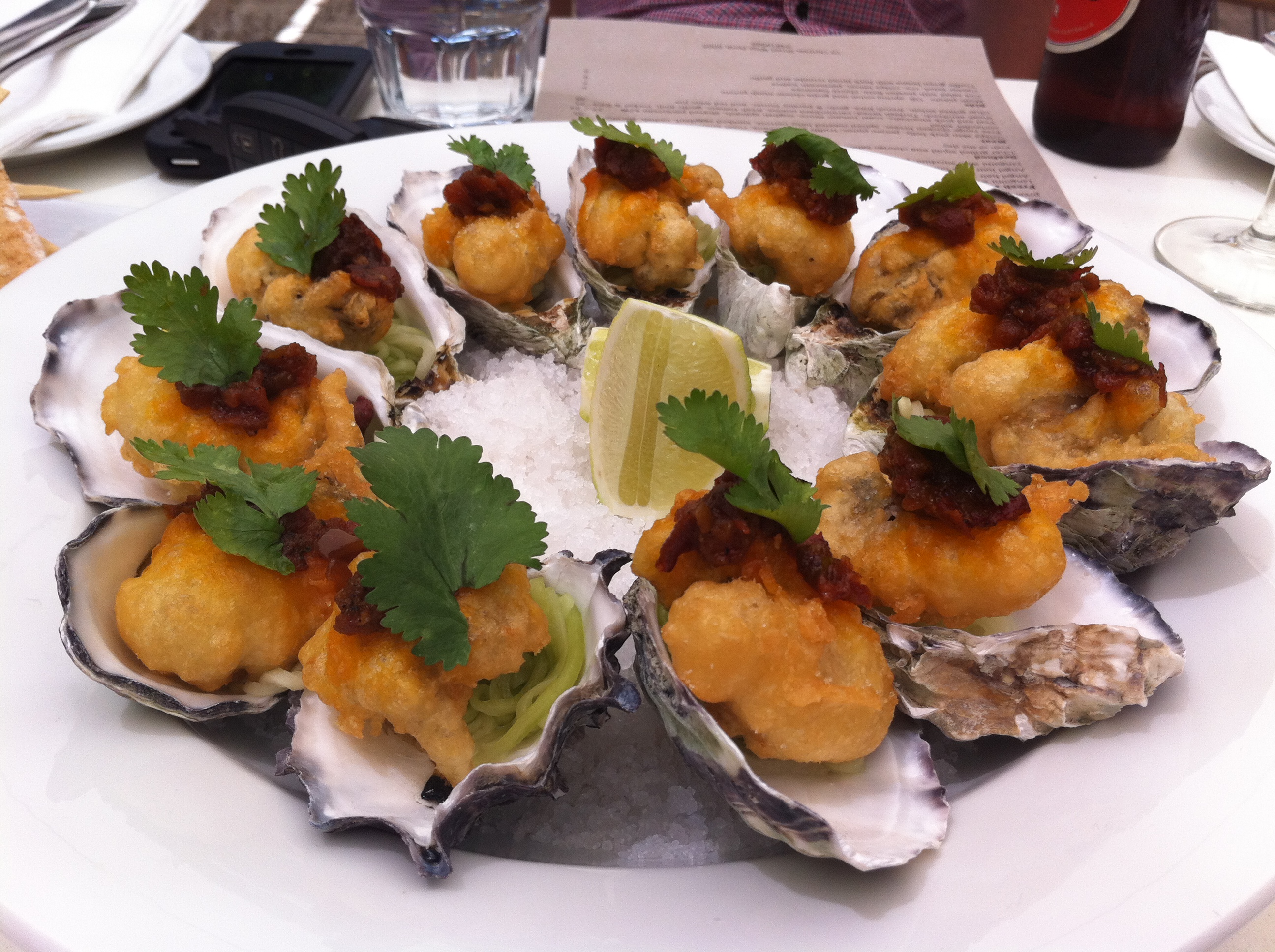 Tempura Oysters at Table 78